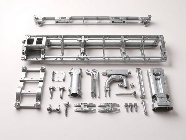 Machined aluminium aircraft airframe structural parts