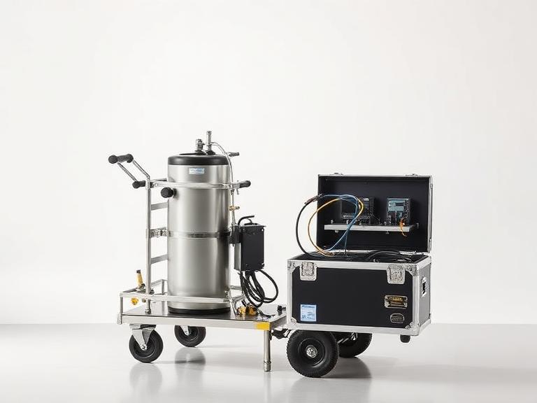 Nitrogen servicing cart and avionics test equipment case